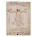 Vitruvian Man by Leonardo da Vinci cards