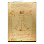 Vitruvian Man by Leonardo da Vinci Card