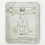 Vitruvian Man by Leonardo da Vinci Mousepad