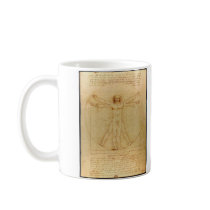 Vitruvian Man by Leonardo da Vinci Coffee Mugs