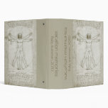 Vitruvian Man by Leonardo da Vinci, Renaissance Binder
