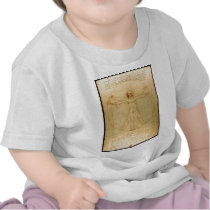 Vitruvian Man by Leonardo da Vinci Shirts