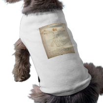 Vitruvian Man Pet Tee Shirt