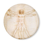 Vitruvian man magnet