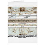 Vitruvian Man Measurements Cards
