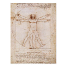 Vitruvian Man Post Cards