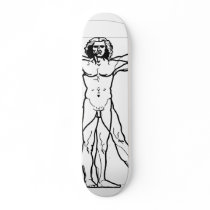 Vitruvian Man Custom Skate Board