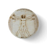 Vitruvian Man Tiny Button