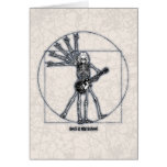 Vitruvian Skeleton Cards