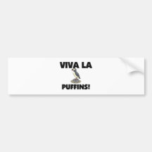 Viva La Puffins Bumper Sticker