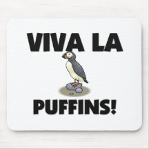 Viva La Puffins Mousepad