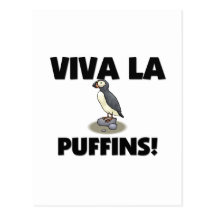 Viva La Puffins Post Cards
