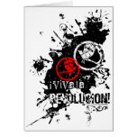 Viva La Revolucion (Splattered) Greeting Cards