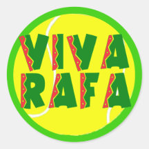 VIVA RAFA with Tennis Ball Sticker
