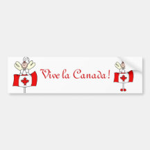 Vive la Canada! Bumper Stickers