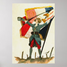 Vive la France 1918 Poster