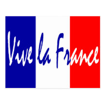 Vive La France French Flag Francophile's Postcard