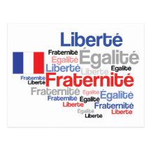 Vive La France French Flag Francophile's Postcard