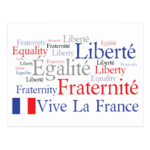 Vive La France French Flag Francophile's Postcard