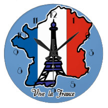 Vive La France Wall Clock