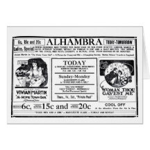 Vivian Martin Jack Holt silent movie ad 1919 Card