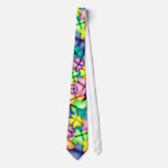 vivid flowers tie
