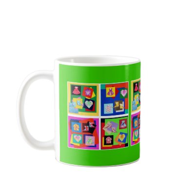 Vivid Origami Art Mug by babybunnyusa