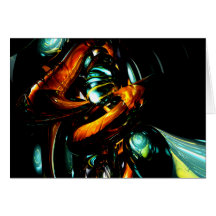 Vivid Shadows Abstract Card