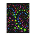 vivid stars composition postcards