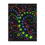 vivid stars composition postcards