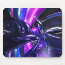 Vivid Waves Abstract Mousepad