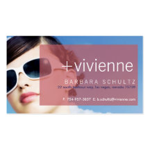 Viv's Face [pink] Business Cards