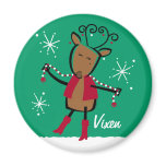 Vixen Reindeer Custom Magnet