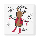 Vixen Reindeer Refrigerator Magnets