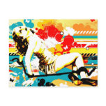 Vixen Subdued - Vintage Retro postcards