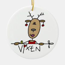 Vixen the Reindeer Christmas Keepsake Ornament