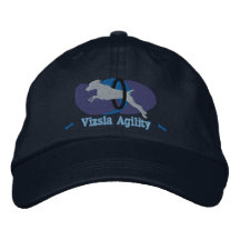 Vizsla Agility Tire Jump Hat (Blue) Baseball Cap