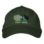 Vizsla Agility Tire Jump Hat (Green) Embroidered Hat