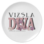 Vizsla DIVA Dinner Plates