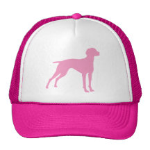 Vizsla Dog Silhouette (pink) Trucker Hat
