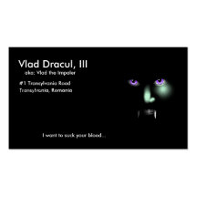 Vlad Dracul's business card