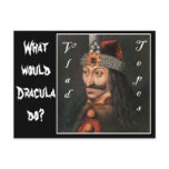 Vlad Tepes with name in Black adder postcards