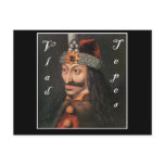 Vlad Tepes with name in Blackadder postcards