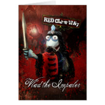 Vlad the Impaler Sock Puppet Card