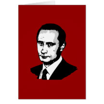 Vladimir Putin Greeting Card