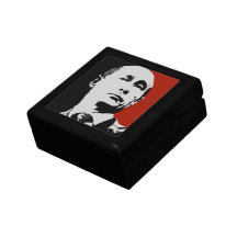 Vladimir Putin on Red Jewelry Boxes