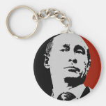 Vladimir Putin on Red Keychain