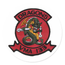 VMA 133 Dragons Stickers