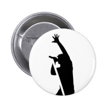 Vocalist Silhouette Pin