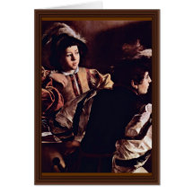 Vocation Of St. Matthew, Detail By Michelangelo Cards